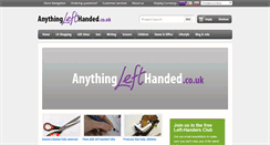 Desktop Screenshot of anythinglefthanded.co.uk